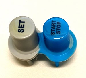 Buttons for Solar Storm Timers - Blue/Grey - SET and START/STOP
