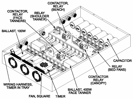 StarPower 52 tanning bed ballast tray