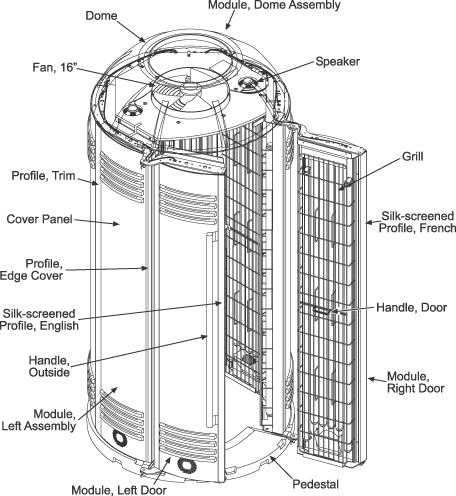 The Solar System 48 Platinum tanning booth