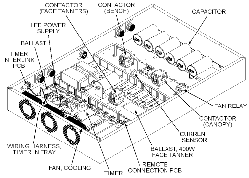 Solaris 542 tanning bed ballast tray