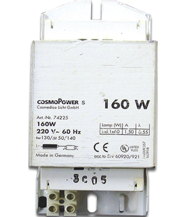 Wolff Tanning > Ballasts > Cosmedico 160W Choke Ballast Short Fat