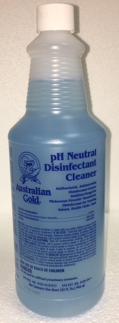 Wolff Tanning > Tanning Bed Cleaners > AUSTRALIAN GOLD PH NEUTRAL  DISINFECTANT CLEANER 32oz