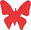 TANNING STICKER - RED BUTTERFLY