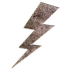 Tanning sticker lightning bolt