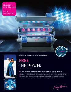 Ergoline Open Sun 1050 High Pressure Tanning Bed