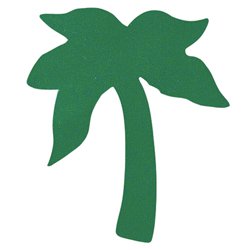 Tanning sticker palm tree