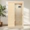 1-Person Far Infrared Sauna with Right Door Entrance for Indoor Use